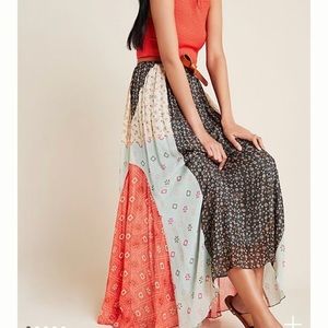 Anthropologie Verb Pallavi Margot Pleated Skirt